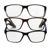 Reading Glasses 2.50 3pk Black With Cases