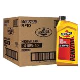 Pennzoil High Mileage 10W-40 Motor Oil 1qt 6pk