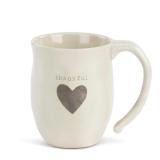 Demdaco Thankful Heart Stoneware Mug 16 oz