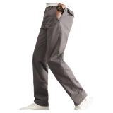 AIFARLD Mens Cargo Jogger Pants Coffee Gray XXL
