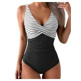 Eomenie One Piece Swimsuit Tummy Control L Black