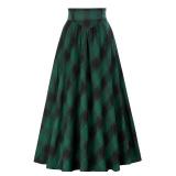Scarlet Darkness Renaissance Plaid Maxi Skirt M