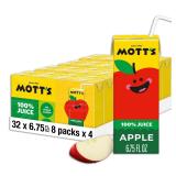 Motts 100 Apple Juice 6.75 Fl Oz 32pk