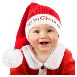 Bebe Favour Santa Hat Knit Beanie Red 6-6 Years