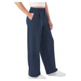 Wide Leg Trouser Pants Navy Blue XXL