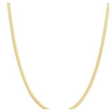 Amazon Essentials 14K Gold Plated Herringbone 16