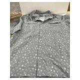 Habit Mens Fly Pattern Fishing Shirt Gray Size L