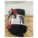 Black Ribbed Leggings With Side Pocket Size XL