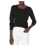Amazon Essentials Womens Crewneck Sweater Black 2X