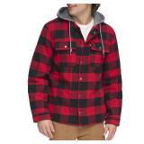 Levis Plaid Shirt Jacket with Hood XXL