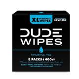 Dude Wipes XL Flushable Wipes 400ct 8pk
