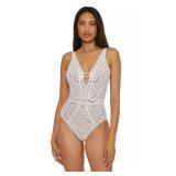 Becca Color Play Plunge One-Piece Swimsuit Medium