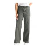 Aero Twill Wide Leg Pants Green Medium