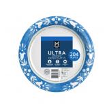 116 Inch Ultra Disposable Plates 204ct