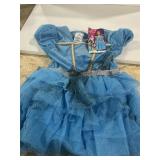 Disney Cinderella Costume Dress Blue Size 4