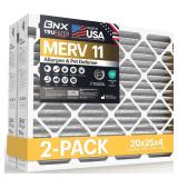 BNX 20x25x4 MERV 11 Air Filter 2-Pack