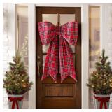 Oversized Velvet Door Bow