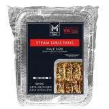 Aluminum Half-Size Steam Table Pans 100ct