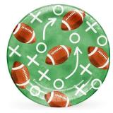 Football Play Diagram Paper Plates 10 Inch 85ct