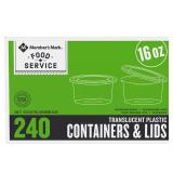 Deli Containers with Lids 16 oz 240ct