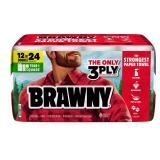 Brawny Tear-A-Square 3-Ply Paper Towels 12pk