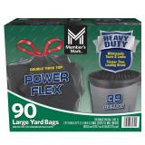 AS Retail 39 Gallon Power Flex Trash Bags 90ct