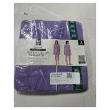 DreamMark Notch Collar Pajama Set Purple 3XL