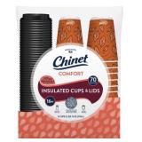 Chinet Comfort Cups and Lids 16 oz 70ct