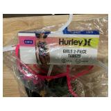 Hurley 2-Piece Tankini Swimsuit Girls Size L 10-12