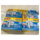 Glad Small Trash Bags 4gal 26ct 4pk