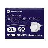 Total Protection Unisex Briefs XL 60ct