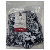 Boys Resort Swim Trunk Black White Floral Size M 8