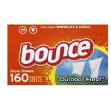 Bounce Outdoor Fresh Fabric Softener Sheets 160ct