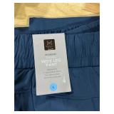 Travel Wide Leg Pants Blue Large