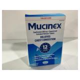 Mucinex Guaifenesin 600mg 120ct Tablets