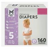 Premium Baby Diapers Size 5 160ct