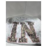 State of Nine Camo Letter Sweatshirt Gray Large