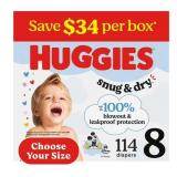 Huggies Snug  Dry Diapers Size 8