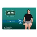 Depend Fit-Flex Mens Underwear XL 80ct