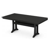Polywood Farmhouse Trestle Dining Table 37x72