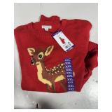 Mighty Fine Deer Christmas Sweater XXL Red