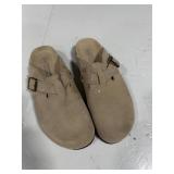 White Mountain Footbeds Suede Clog Sandals Size 8
