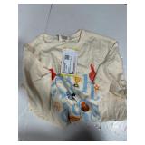 State of Mine I Love Touchdowns T-Shirt Cream M