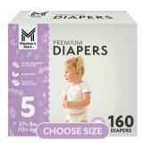 Premium Baby Diapers Size 5 160ct