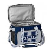 Utah State Aggies 36-Can Cooler Bag Blue White