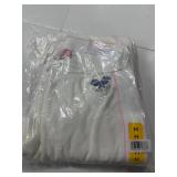 Juicy Couture Cotton Velour Pants Cream Size M