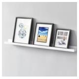 Vista Photo Ledge Floating Shelf White