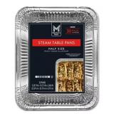 Half Size Aluminum Steam Table Pans 30ct