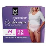 Total Protection Underwear For Women Size M 92ct
