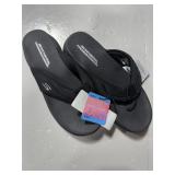Skechers Premium Cushion Luxe Foam Sandals Black 9